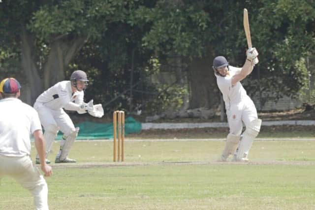 Mathew Goles hit a sparkling 147 on his SPL debut for Burridge against the Hampshire Academy. Picture by Graeme Foulds.