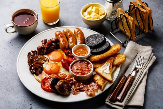 A full fry-up English breakfast. Picture by Shutterstock