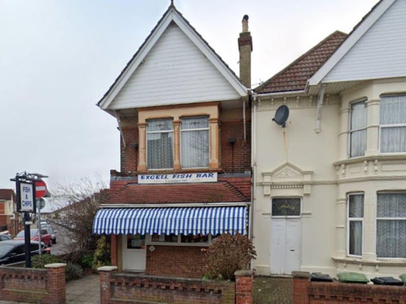 Excell Fish Bar at 291 London Road, Hilsea, is another top rated chippy. It was given the score following an inspection on March 4 2020.