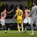 Alex Roberston was MOTM for Pompey at Burton