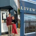 Live Well Southsea has turned one and celebrations are under way. 
Pictured: Owners, Grace and Simon.