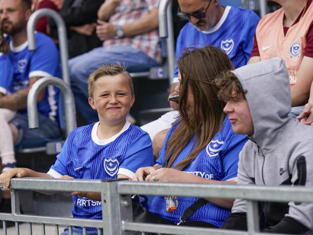 The game was Pompey's second home fixture in five days