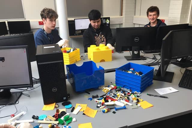T-level construction students at Havant and South Downs College.