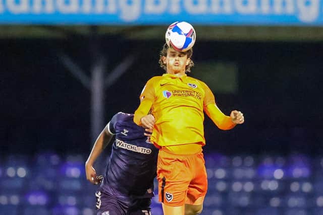 Rasmus Nicolaisen in action against Southend on Tuesday night.  Picture: Nigel Keene