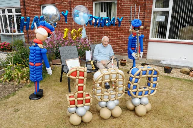Second World War veteran Ron Cross from Alverstoke, celebrated his 100th birthday on Monday, June 8.

Picture: Sarah Standing (080620-9643)