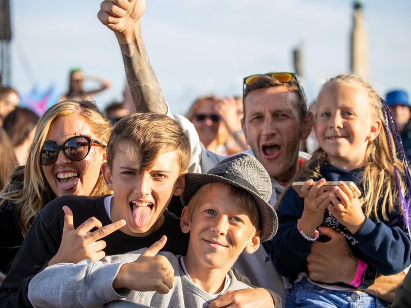 Belle & Sebastian wowed the crowds at the Common Stage on Saturday afternoon.
Photo by Alex Shute