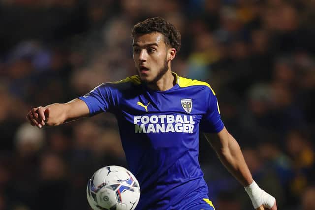 Left-sided Wimbledon defender Nesta Guinness-Walker Picture: James Chance/Getty Images