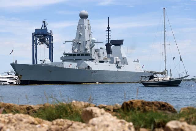 HMS Dauntless is supporting British Overseas Territories during hurricane season, and combatting illicit drug smuggling. Picture: LPhot Gareth Smith/Royal Navy.