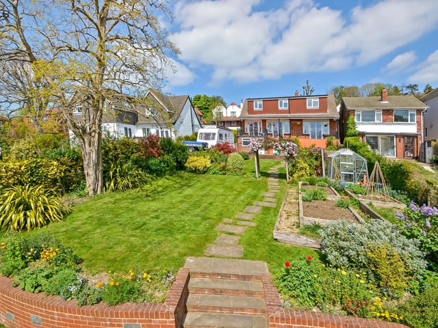 This five-bedroom detached house located on Down End Road in Drayton is on the market for £725,000. It is listed by Fine and Country.