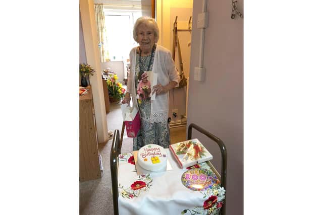 Noreen Lane celebrates her 100th birthday. Picture: Contributed