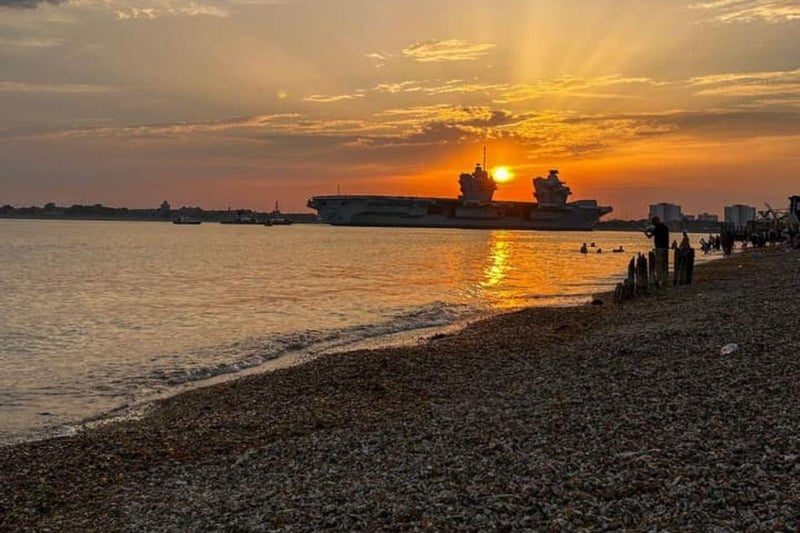 HMS Queen Elizabeth returned to Portsmouth on July 30 after spending several months in Rosyth for repairs.