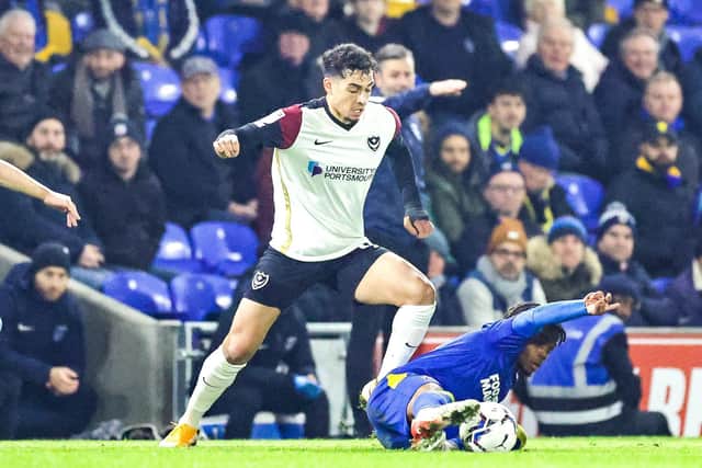 Tyler Walker in action at Plough Lane against AFC Wimbledon. Picture: Nigel Keene/ProSportsImages