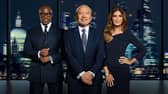 Lord Sugar (centre) and his aides Tim Campbell and Baroness Karen Brady run the rule over a fresh batch of candidates in the 20th series of The Apprentice (Picture: BBC/Naked (A Freemantle Label)/Ray Burmiston)