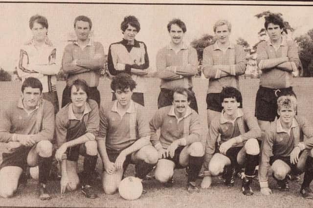 WATERLOOVILLE COSMOS: Meon Valley League Division 2. Back (from left): Richard Locke, Nigel Shepperd, Gary Ople, David May, David Morgan, Tony May. Front: Terry Beale, Gary Dobbison, Alan Poor, Trevor Knapp, Richard May, Sean Malcolm