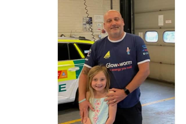 Keith Hooper with his daughter Freya. Picture: Keith Hooper