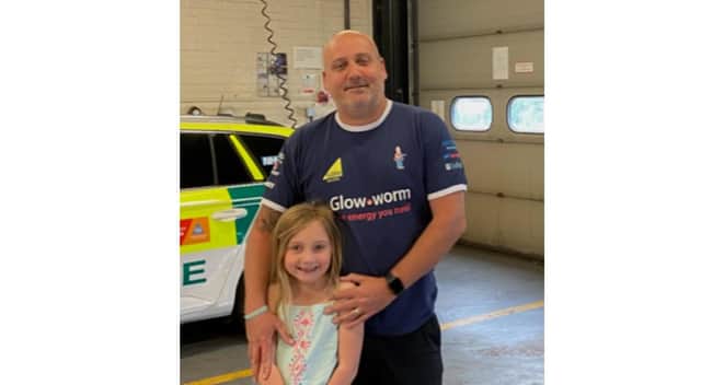 Keith Hooper with his daughter Freya. Picture: Keith Hooper