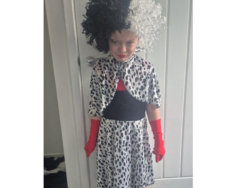 Ivy Pearl Watson look fabulous in her Cruella costume!