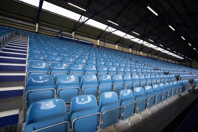 A total of 3,400 seats have been replaced in North Stand upper. Picture: Habibur Rahman