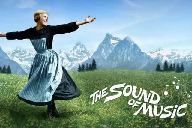Dame Julie Andrews stars as novice nun Maria in The Sound of Music