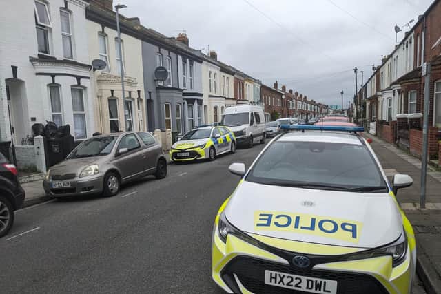 Police been at a house in Southsea investigating a suspected cannabis factory.