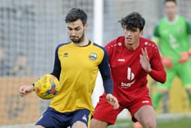 Matt Paterson, left, could return to the Gosport Borough XI at Poole Town on Tuesday.