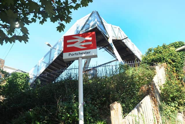 Portchester train station in Hill Road, Portchester. Picture: Sarah Standing (280920-4688)