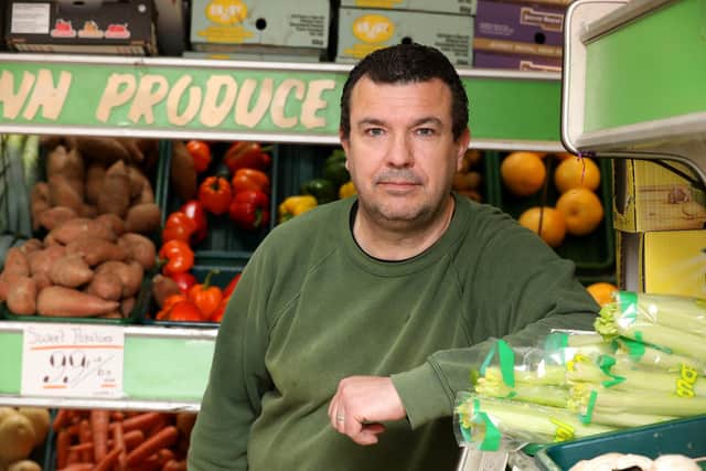 Andrew Price, owner of Wellington Way Greengrocers. Picture: Sam Stephenson