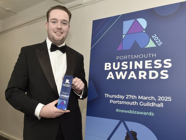 Ben O’Nion, winner of the Young Entrepreneur of the Year award. Picture: Sarah Standing (270325-1308)