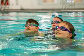 Children swimming