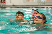 Children swimming