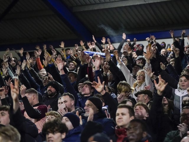 Pompey were cheered on by 19,140 home fans during their 3-1 win against Cambridge United on Tuesday night