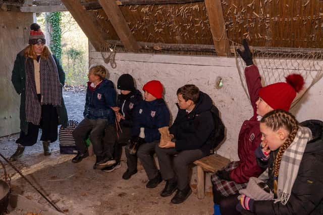 Pupils from Great Ballard School at the Weald & Downland Living Museum