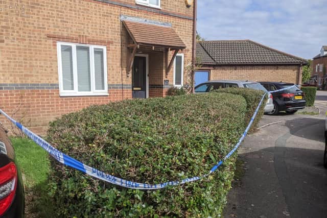 A house in Holcot Lane, Anchorage Park, Portsmouth. A murder investigation has been launched after the body of a 60-year-old woman was discovered. 
The body of a 66-year-old man was also found in the house
Picture: Emily Jessica Turner