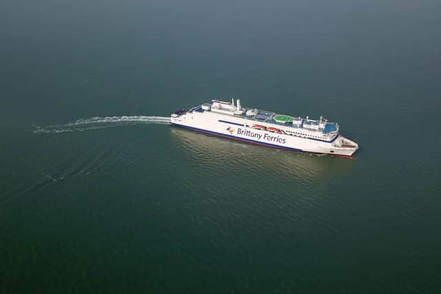 Brittany Ferries' new ship Salamanca completed sea trials in November 2021 on the Yellow Sea in China