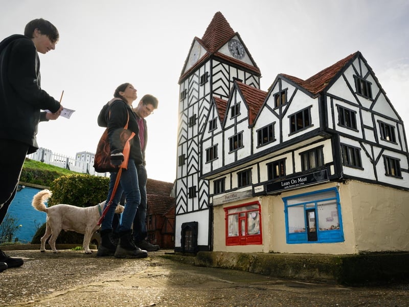 Pictured is: Visitors to the Model Village.Picture: Keith Woodland (100221-24)