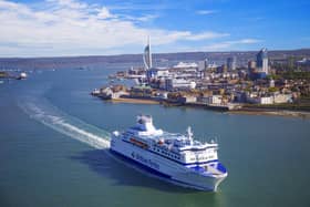 Photo of a Brittany Ferries vessel heading for Caen. Picture: PA Photo/Brittany Ferries.