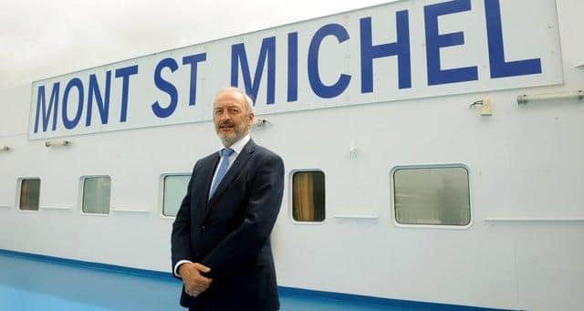 Brittany Ferries' chief executive Christophe Mathieu, pictured on the Mont St Michel Picture: Sarah Standing (290620-745)