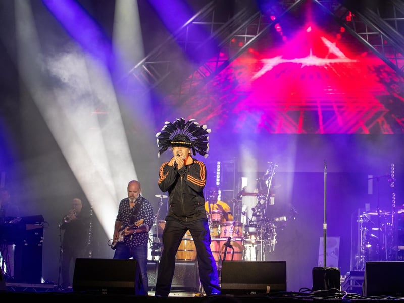 Jamiroquai closed Friday night with a nostalgic performance on the Common Stage.
Photos by Alex Shute