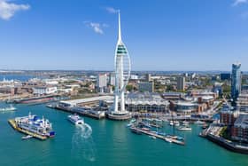 The Spinnaker Tower has been temporarily closed.