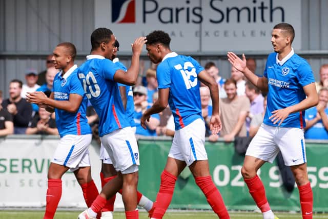 Pompey beat the Hawks 5-2 last summer thanks to a hat-trick from Gassan Ahadme