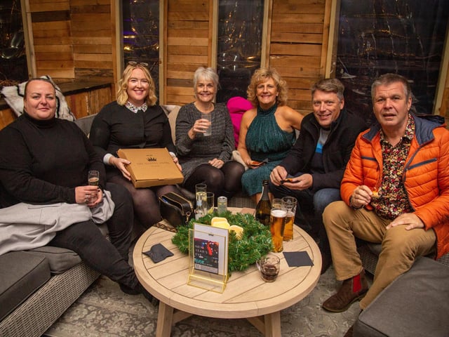 Launch night of Queens Hotel Winter Lodge 2023 in Southsea on Friday 24th of Novermber 2023
Pictured: People having fun at the lodge
Picture: Habibur Rahman