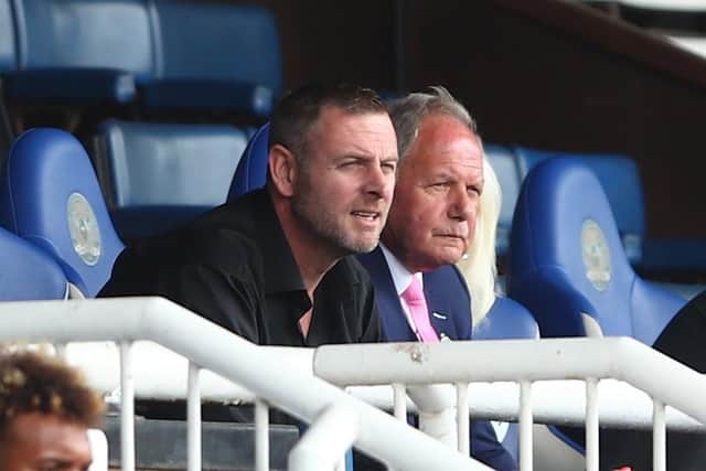 Peterborough co-owner Darragh MacAnthony, left, with Posh Director of football Barry Fry Picture: Marc Atkins/Getty Images