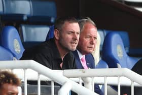 Peterborough  co-owner Darragh MacAnthony, left, with Posh Director of football Barry Fry   Picture: Marc Atkins/Getty Images