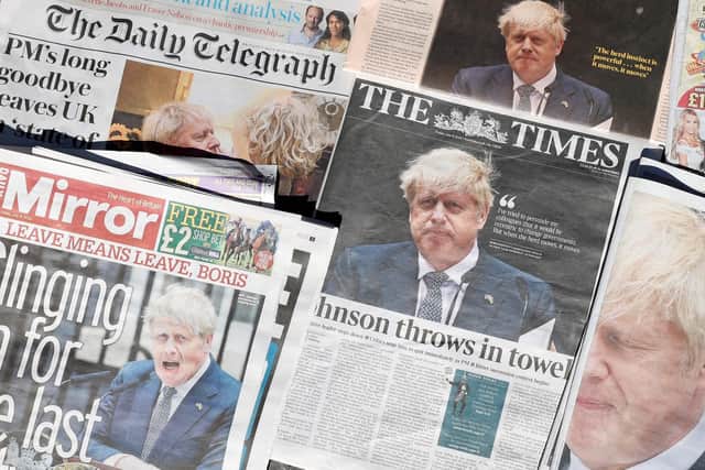 Front pages of British national newspapers today Picture: Carlos Jasso/AFP via Getty Images