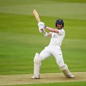 Nick Gubbins struck his first century for Hampshire in only his second innings for the county at Cheltenham. Photo by Alex Davidson/Getty Images.