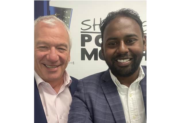 Terence Carvalho, regional director of Delivered Social, and Stef Nienaltowski, CEO of Shaping Portsmouth.