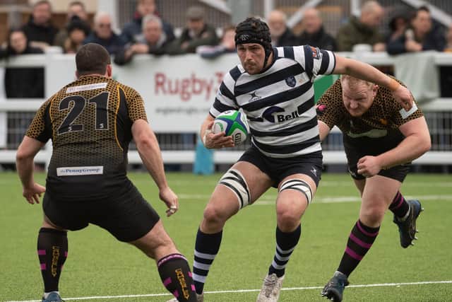 Richie Janes scored a try in Havant's win over Wimbledon Picture: Keith Woodland
