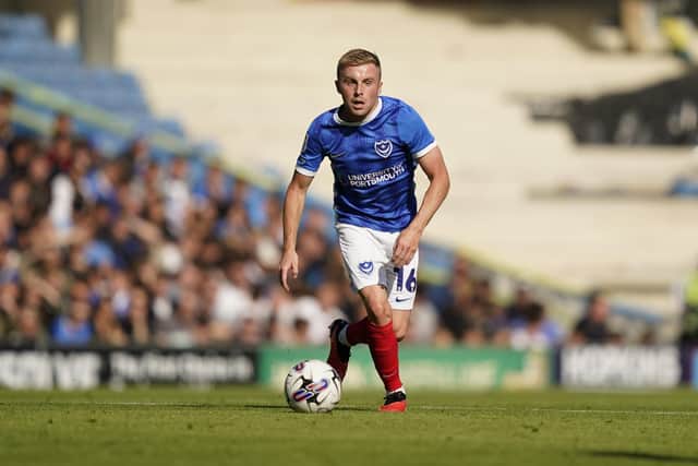 Pompey midfielder Joe Morrell. Pic: Jason Brown.