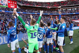 Pompey head back to Wembley today to defend their Papa John's Trophy crown. Picture: Joe Pepler