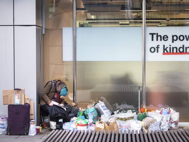 The number of rough sleepers in England has risen for the first time since 2017. Picture: PA